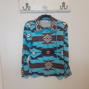 Misslook womens S tribal print thin sweat shirt